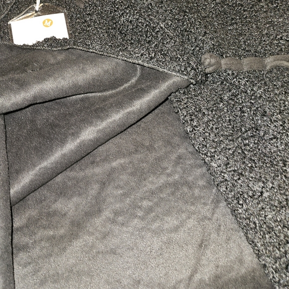 Black Faux Curly Lambs Wool Cropped Double Breasted Short Coat / Jacket / Women' - Picture 5 of 9